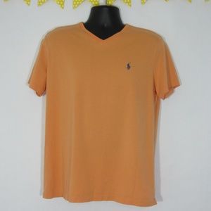 Polo Ralph Lauren Orange V-Neck T-shirt *EE12